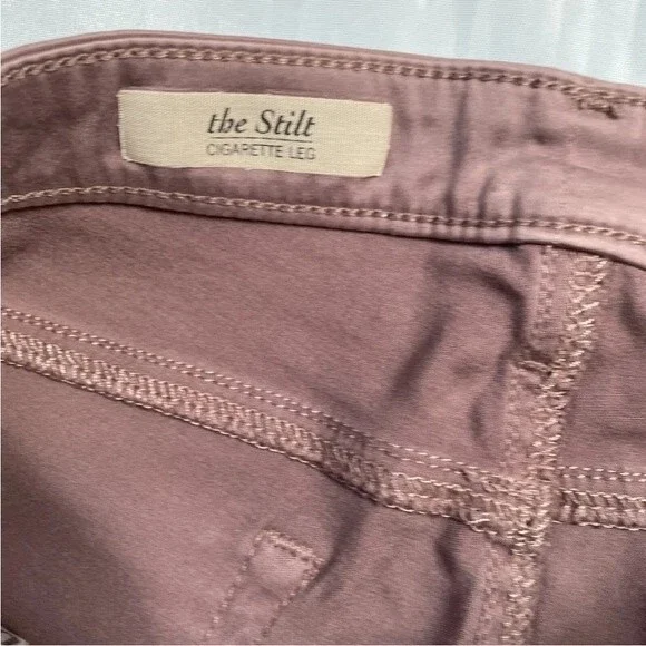 AG Adriano Goldschmied The Stilt  Cigarette Leg Skinny Pants Dusty Purple - Picture 8 of 16